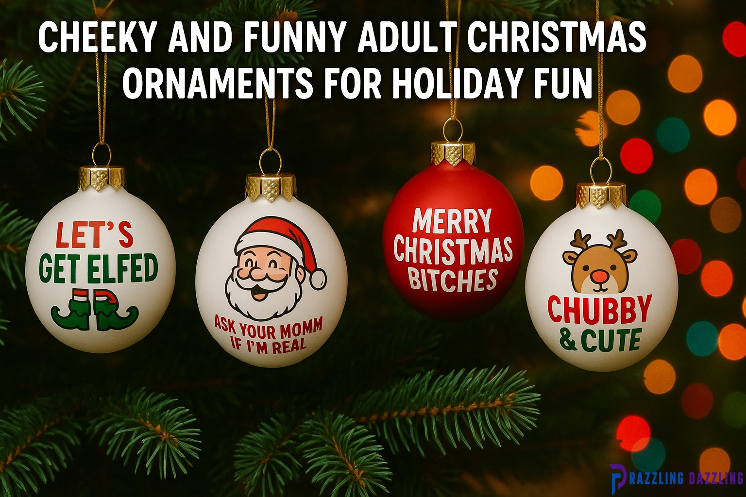 Cheeky and Funny Adult Christmas Ornaments for Holiday Fun