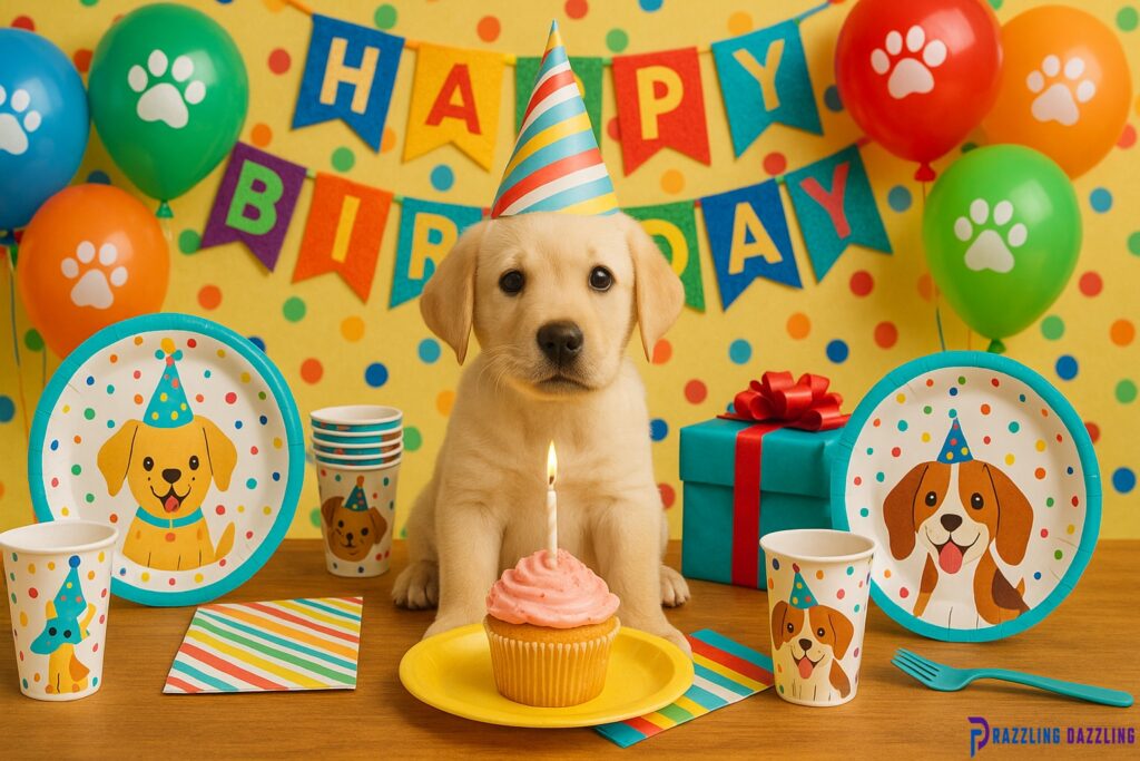 Cute Puppy Birthday Party Supplies to Make Kids Smile