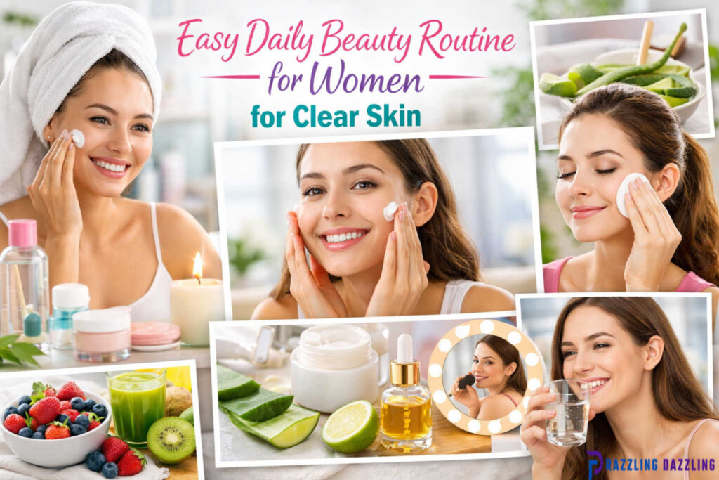 Easy Daily Beauty Routine for Women for Clear Skin