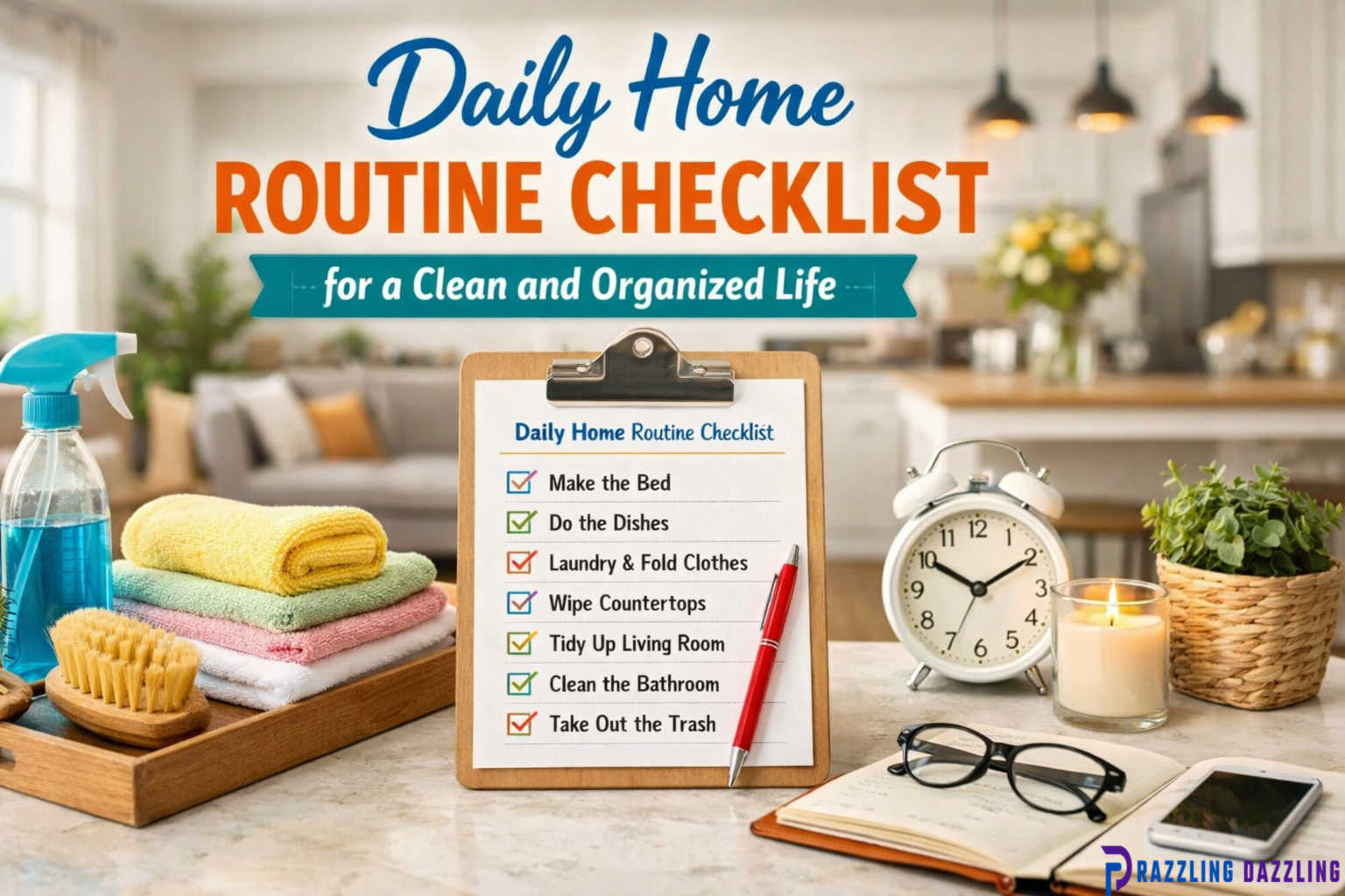 Daily Home Routine Checklist for a Clean and Organized Life