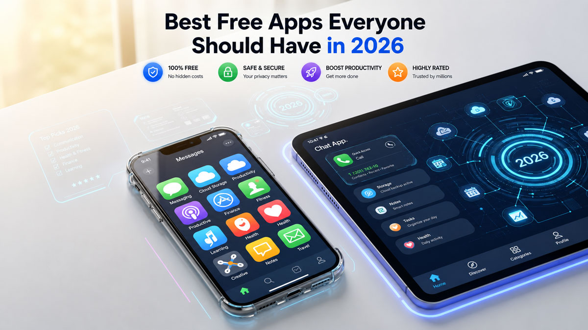 Best Free Apps Everyone Should Have in 2026