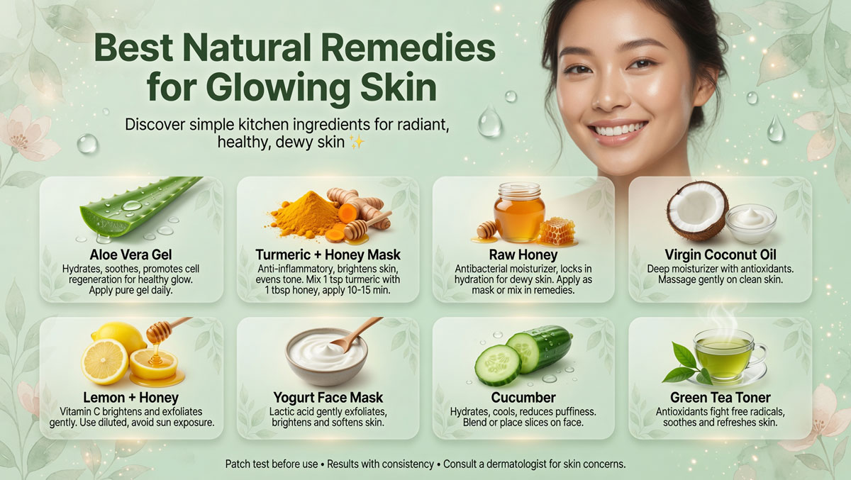 Best Natural Remedies for Glowing Skin