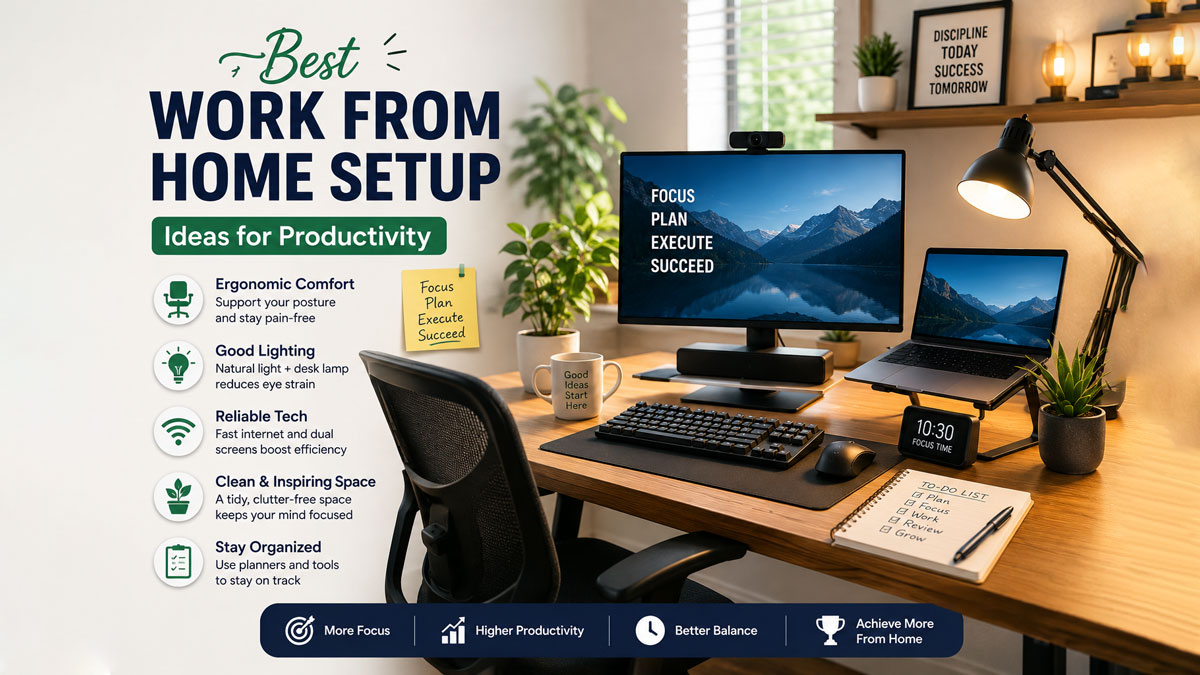 Best Work From Home Setup Ideas for Productivity