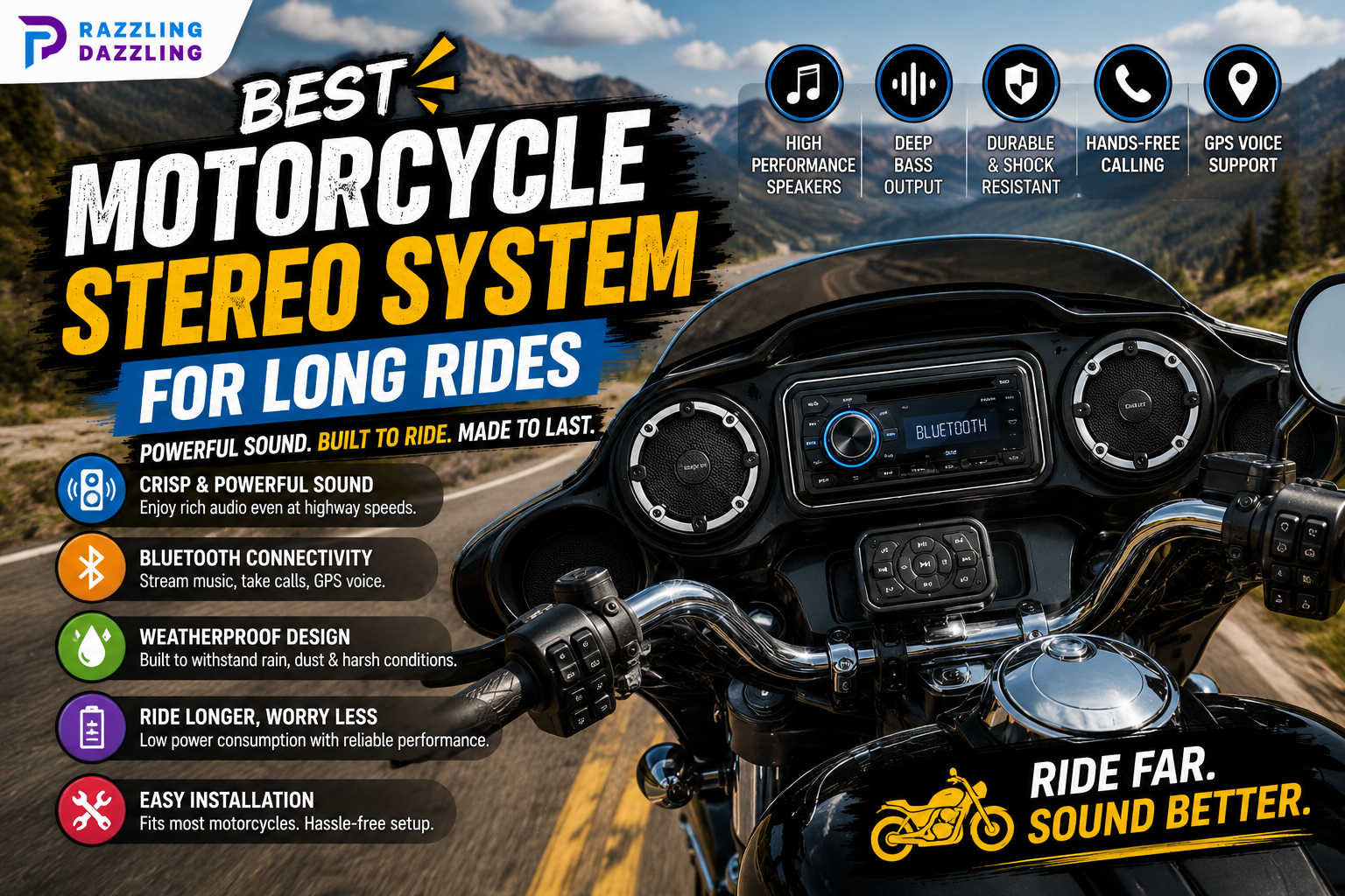 Best Motorcycle Stereo System for Long Rides