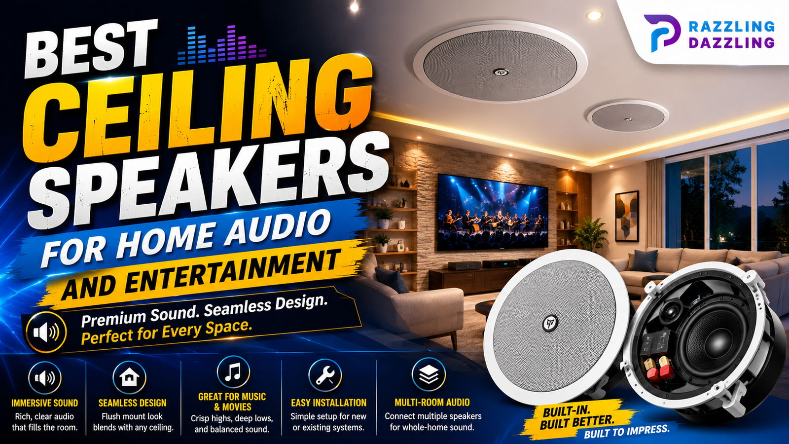 Best Ceiling Speakers for Home Audio and Entertainment