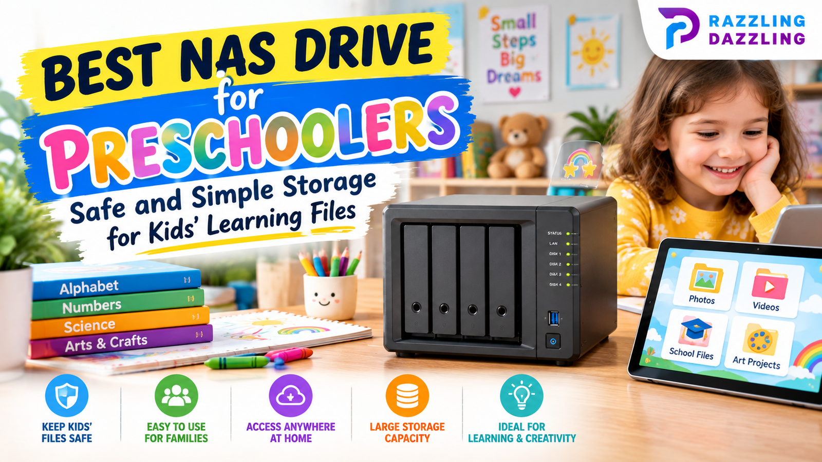 Best NAS Drive for Preschoolers: Safe and Simple Storage for Kids’ Learning Files